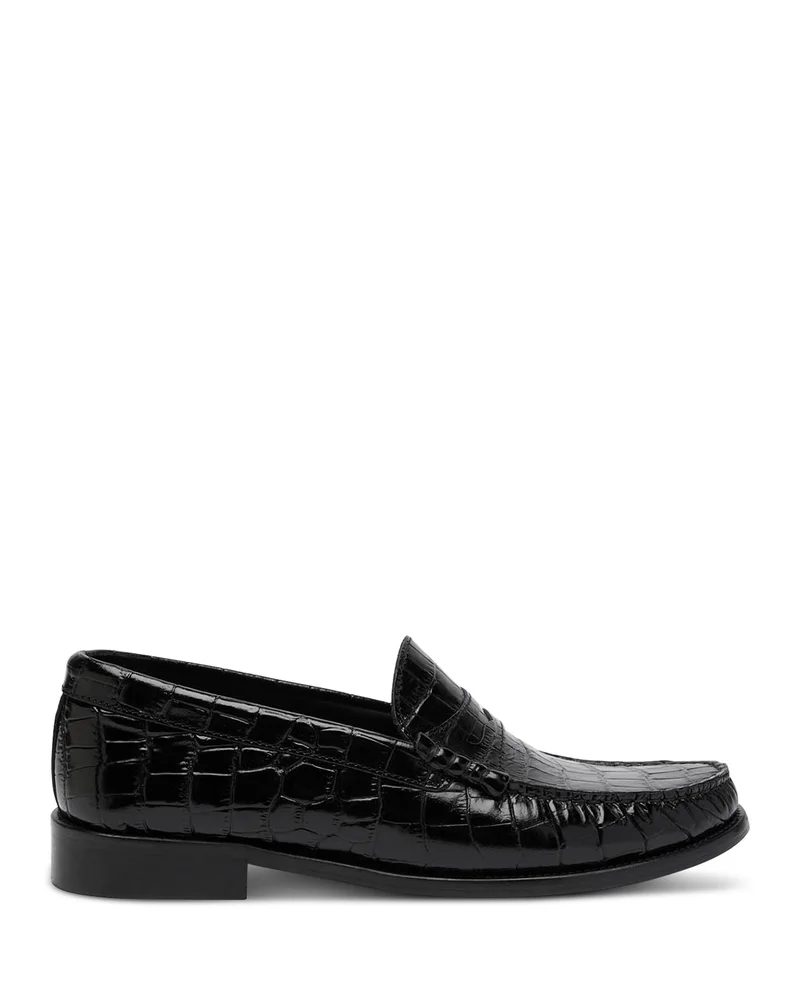 Women's Manny Croco Embossed Leather Loafers