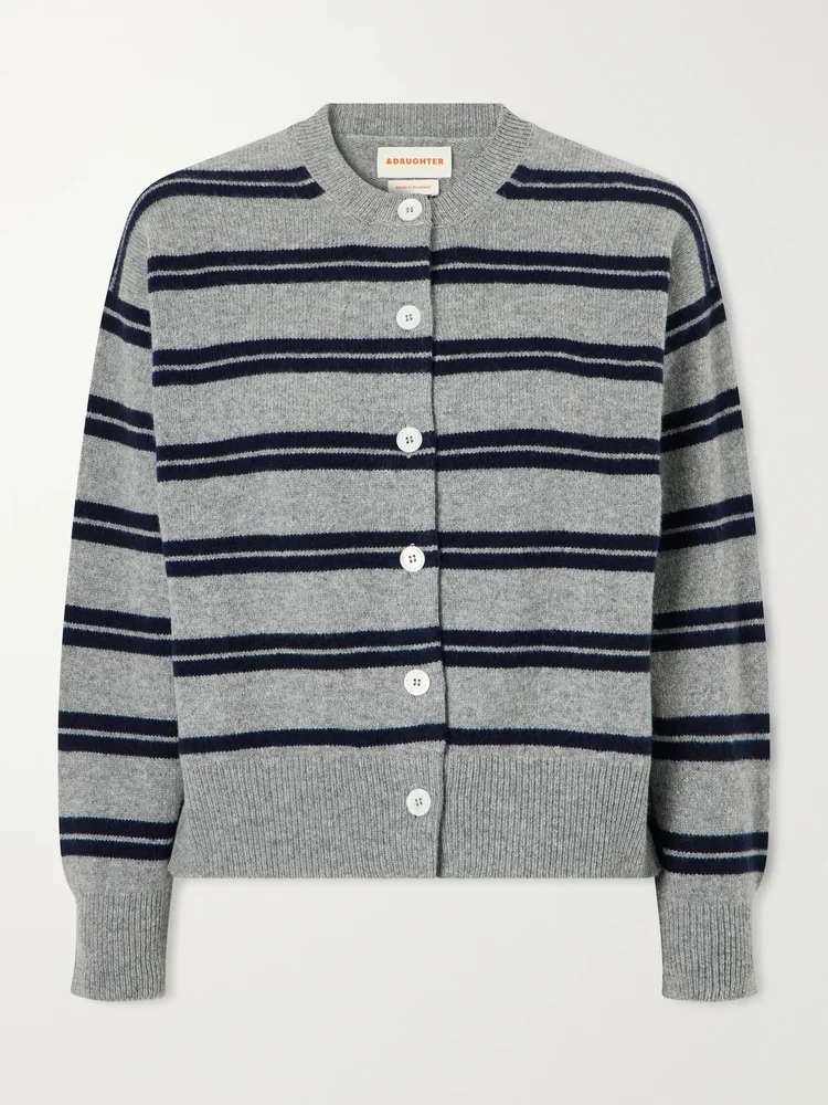 Ada striped wool cardigan