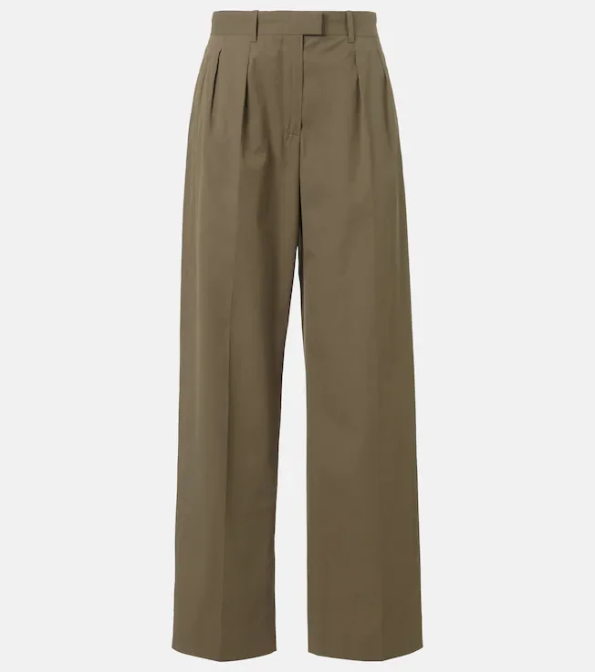 Alfidis cotton wide-leg pants