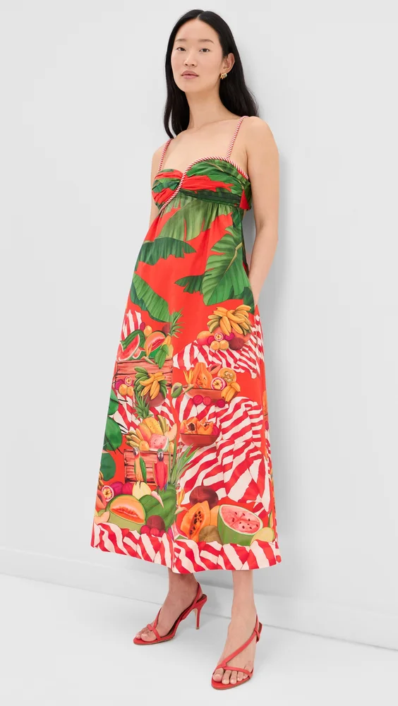 Fruit Trolley Maxi Dress