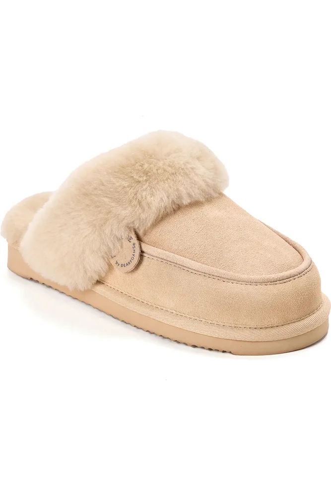 Fireside Melville Genuine Shearling Scuff Slipper