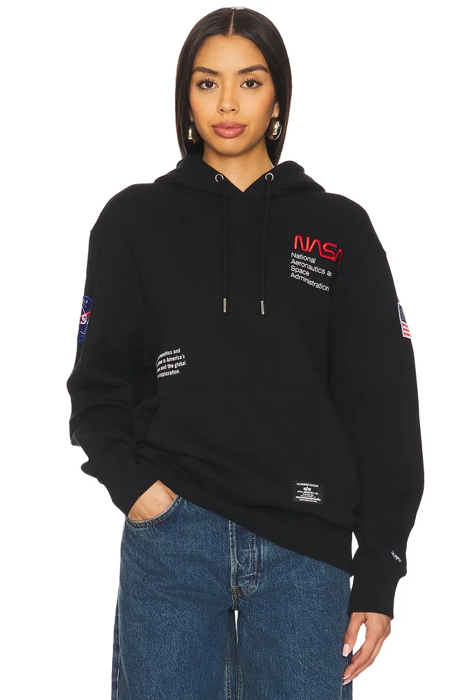 Varsity Logo Hoodie in Onyx, 2X