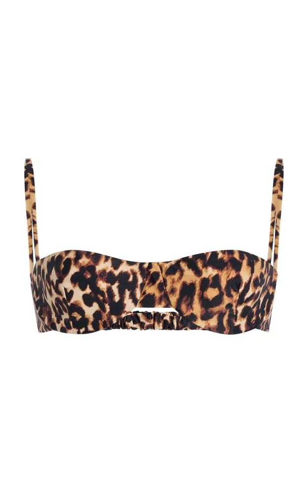 Ingrid Leopard-Print Bikini Top