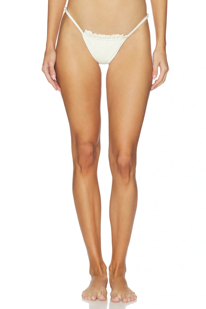 Pleated Bikini Bottom