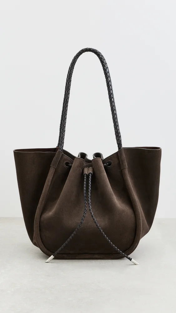 Large Ruched Tote Bag