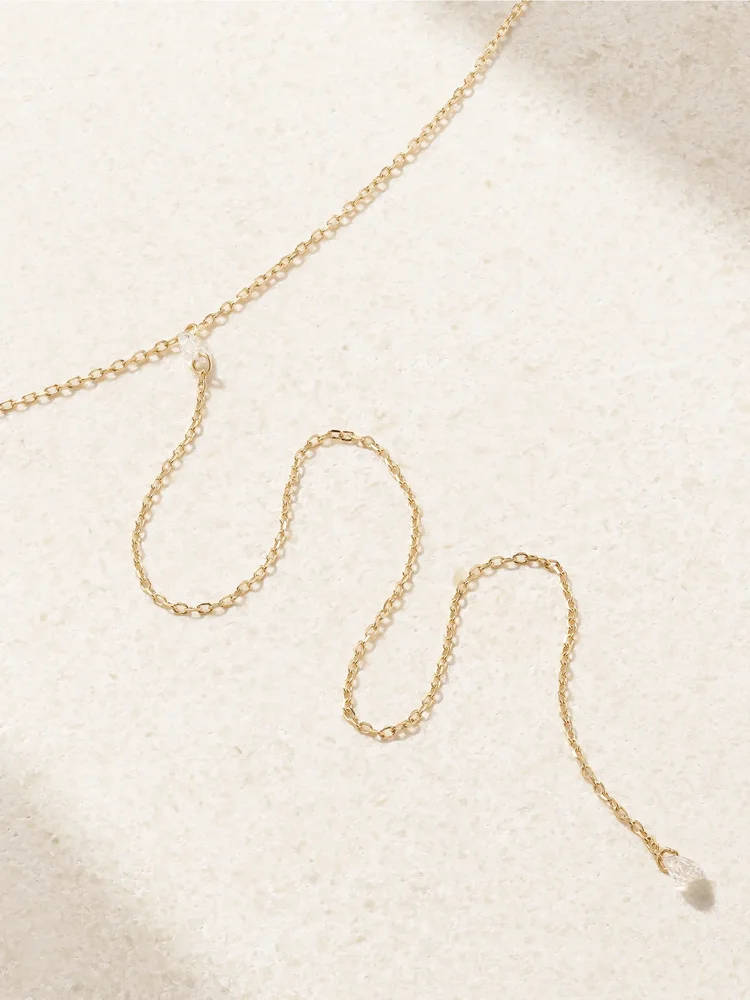 Danaé 18-karat gold diamond necklace