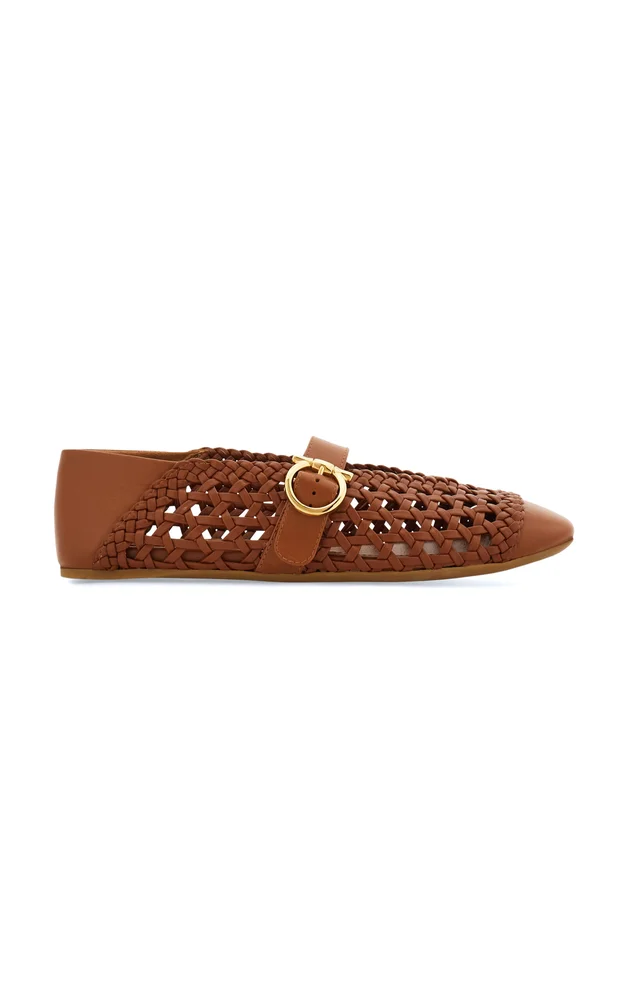 Nena Woven Leather Flats