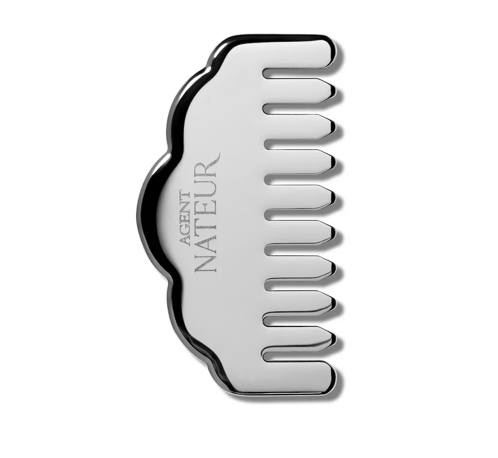 stainless steel gua sha stimulating scalp comb