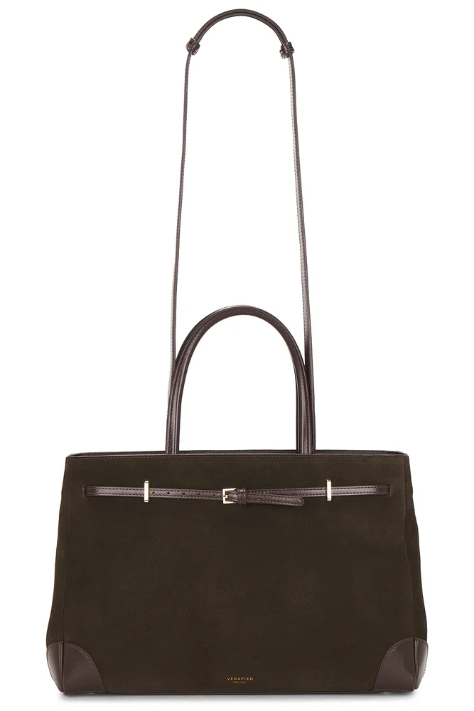 Suede Book Tote Bag
