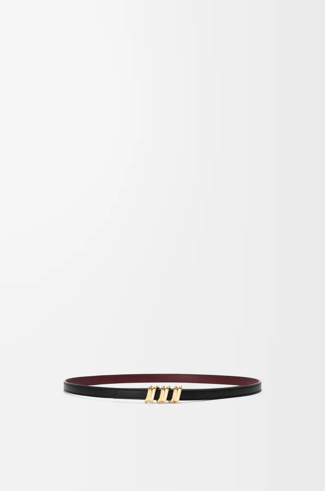 Reversible Coil belt in smooth calfskin