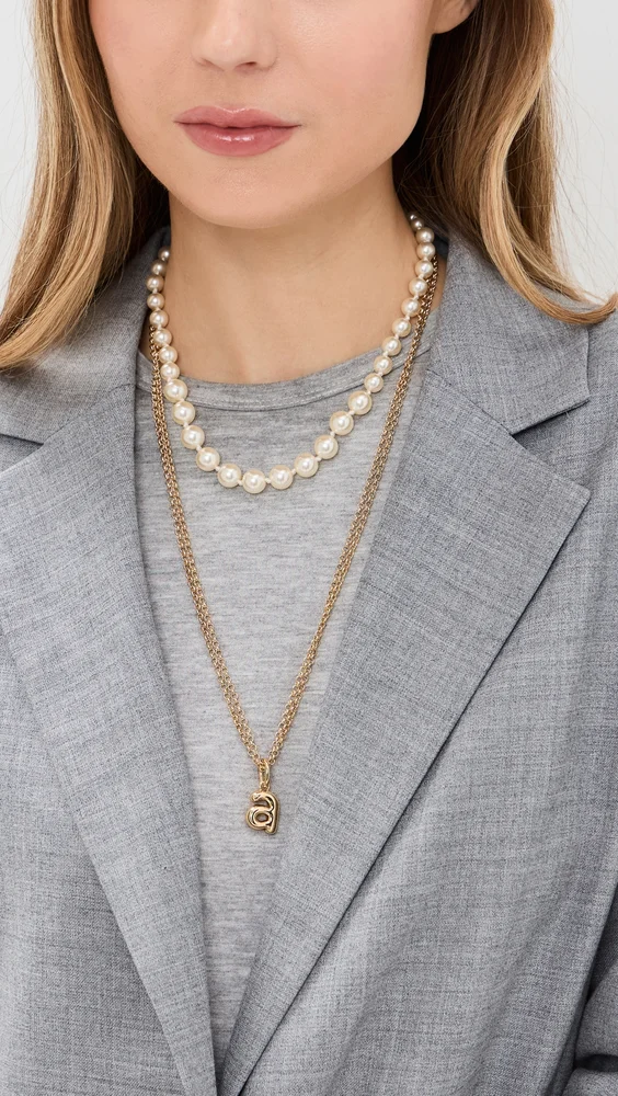 The Puffy Initial Necklace