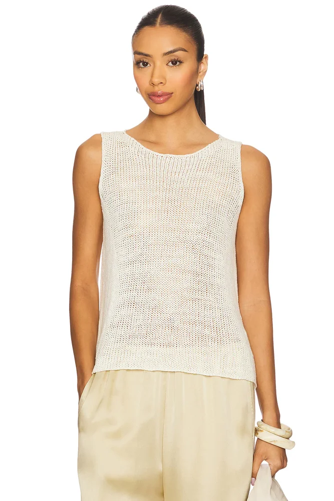 Harriet Striped Knit Halter Tank Top