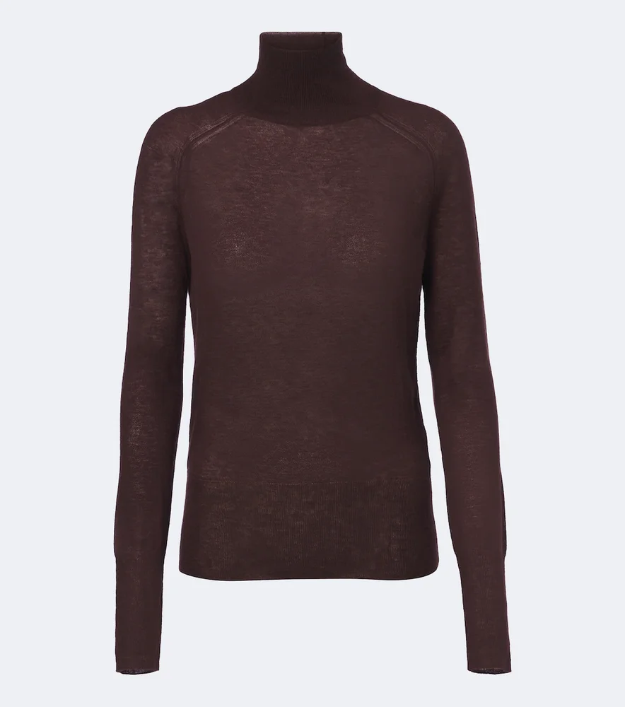 Yara cashmere turtleneck jumper
