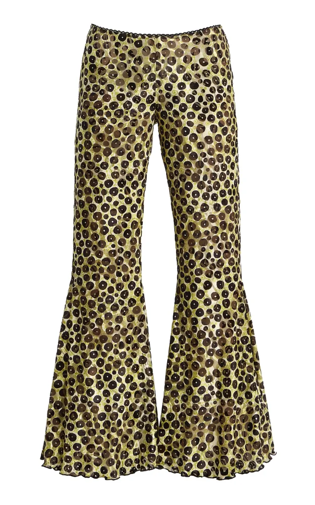 Jeslynn Cheetah Flared Pants