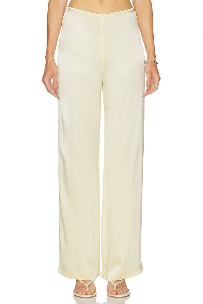 Devin Mid Rise Satin Pant