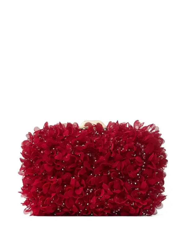 Cloud Floral crystal clutch bag