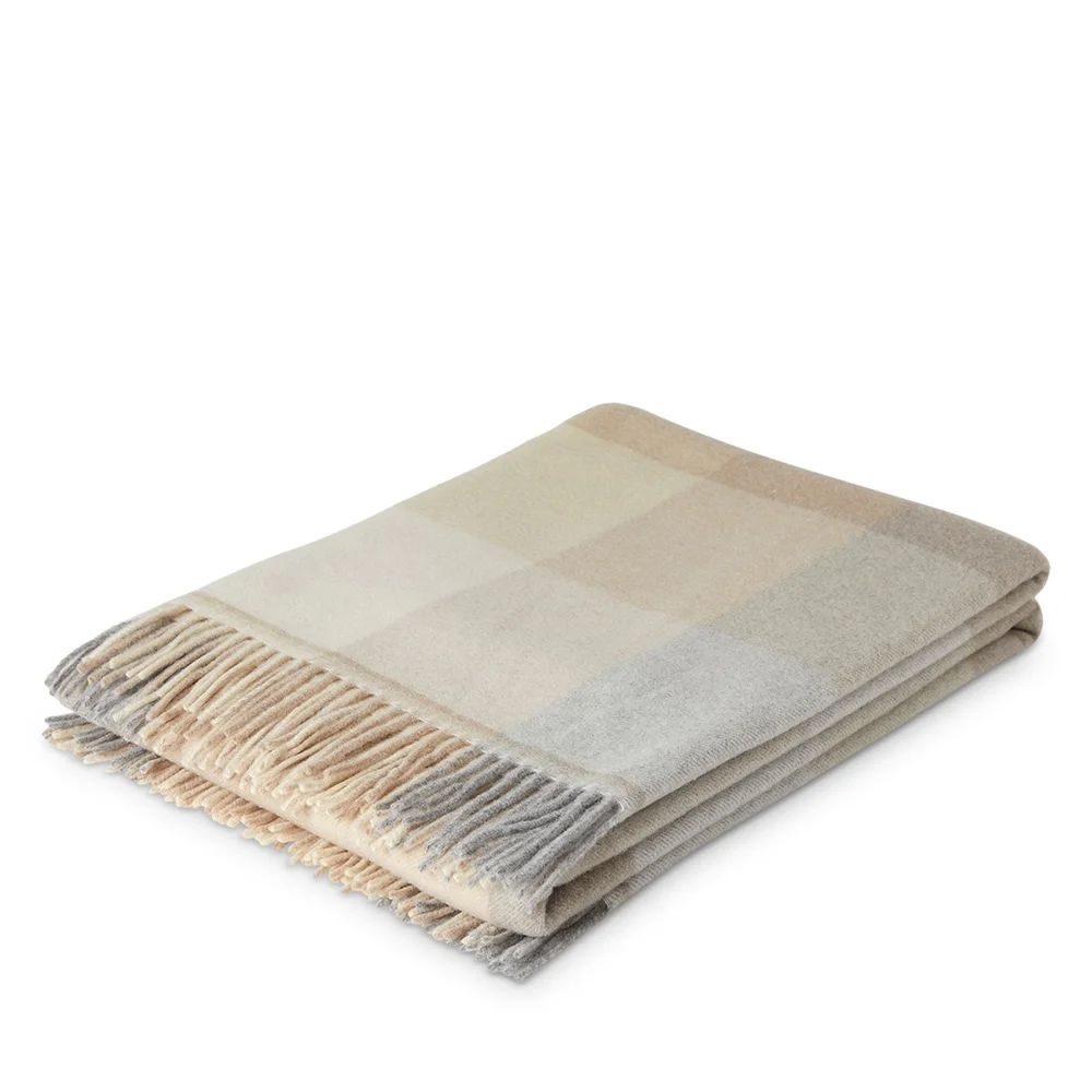 Dalis Plaid Merino Wool & Cashmere Throw