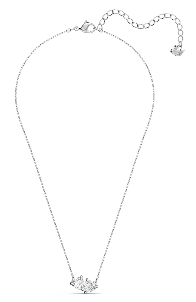 Mesmera Crystal Hearts Pendant Necklace