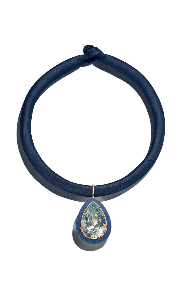 Yvonne Necklace Frames Dumortierite Necklace