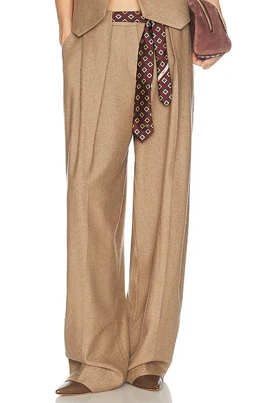 Italian Herringbone Tomboy Trouser