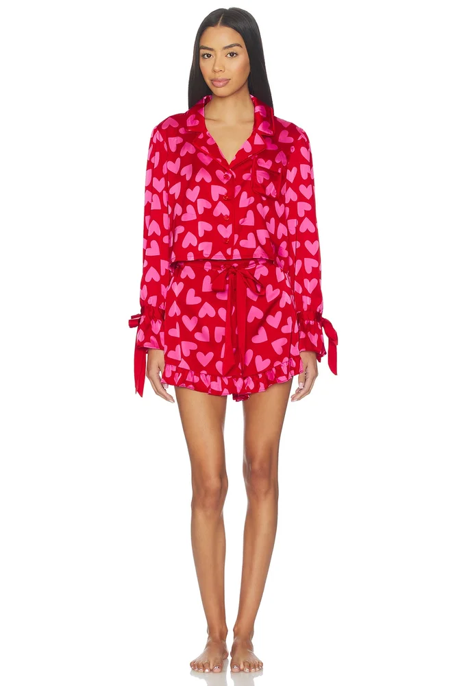 Luna & Aurora PJ Set in Valentine Heart