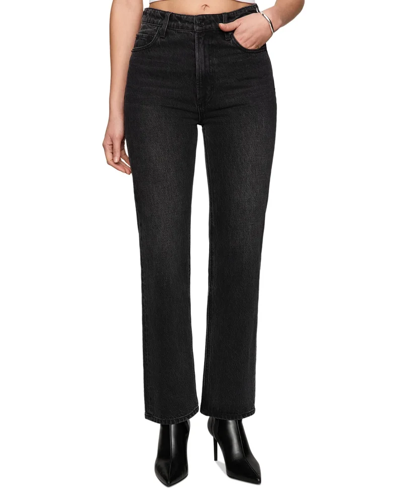 The Muse High Rise Straight Jeans in Nocturne