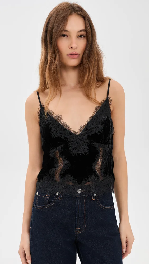 Kimber Velvet Lace Insert Cami