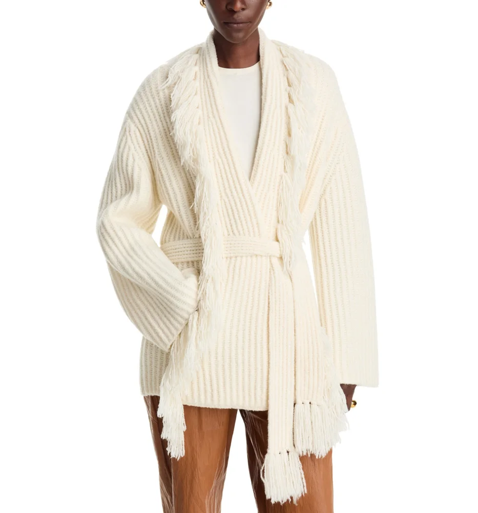 Candela Fringe Wrap Cardigan