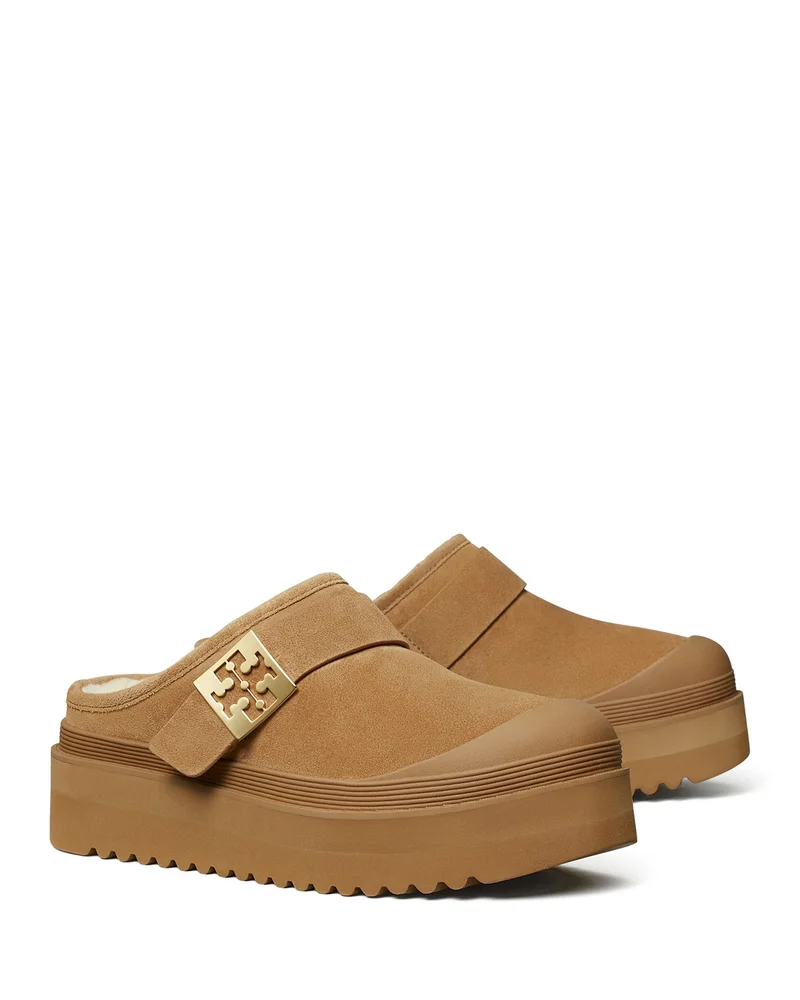 Mellow Shearling Lined Platform Clogs