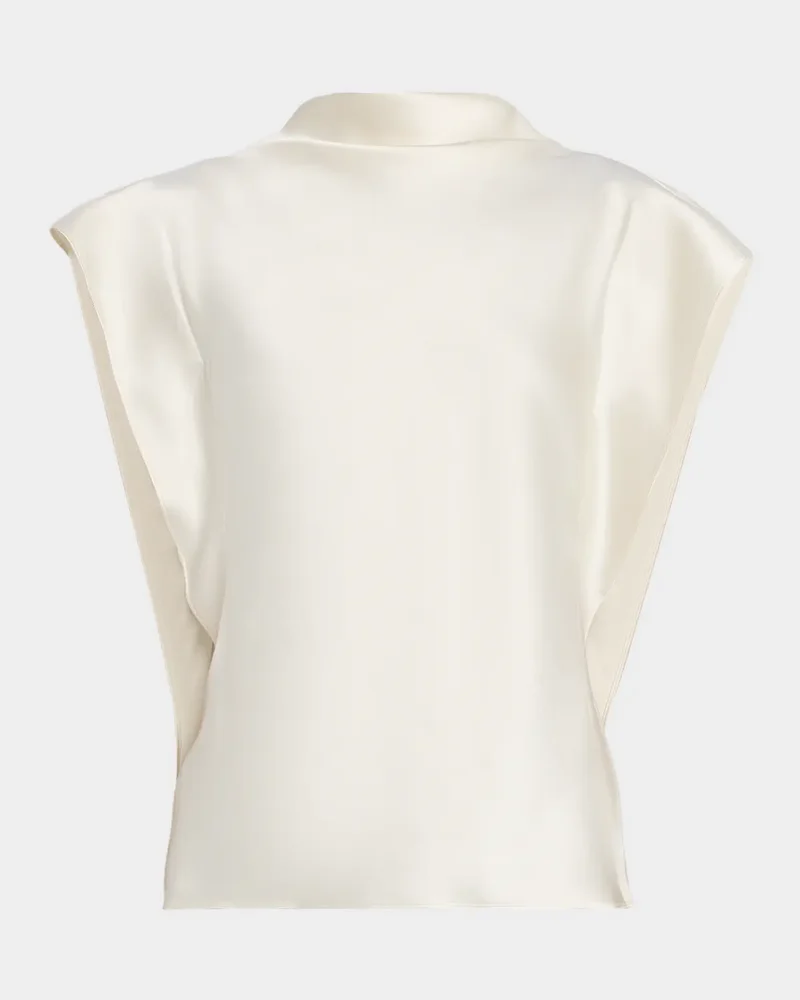 Adrien Draped Satin Top