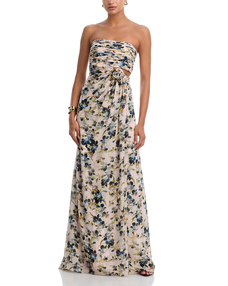 Magy Trailing Iris Gown