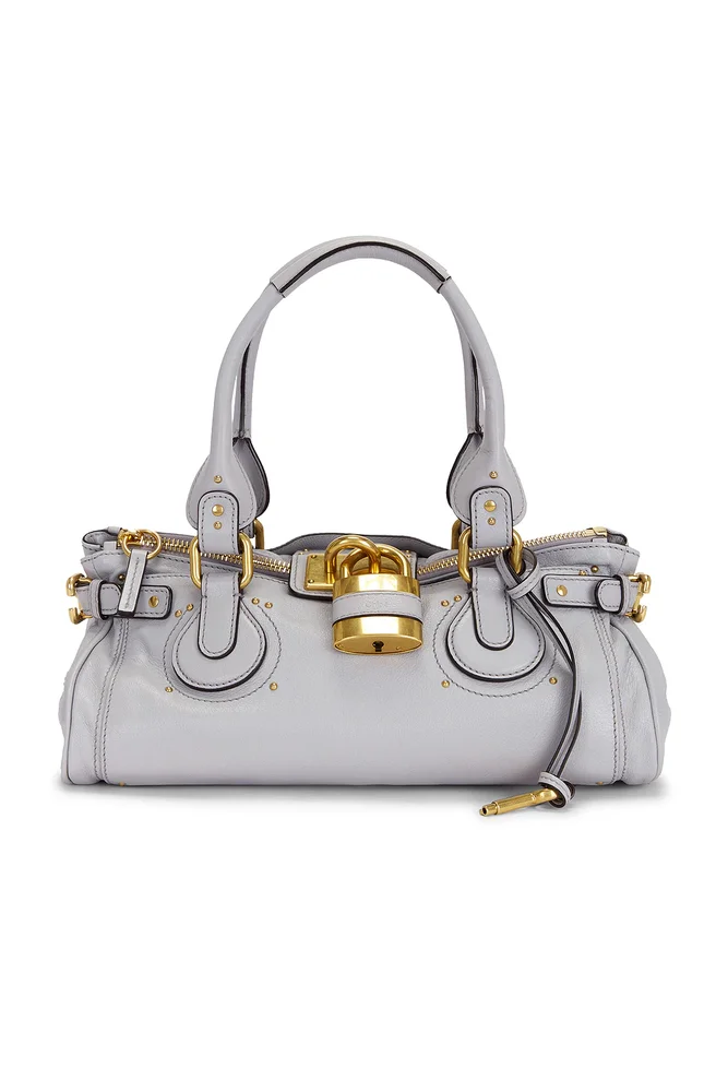 Paddington Shoulder Bag, Greyish Blue