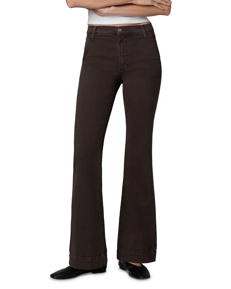The Molly High Rise Trouser Jeans in Dark Coffee Bean