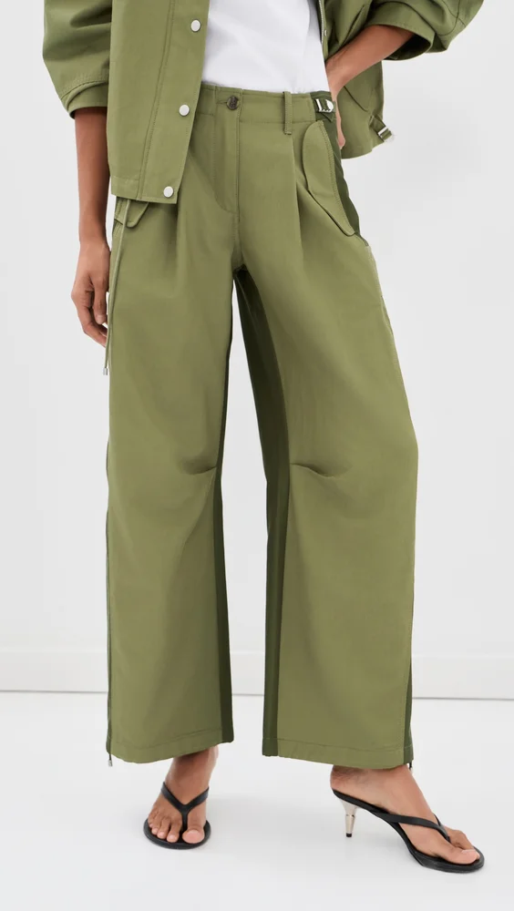 Curved Cargo Utility Pants