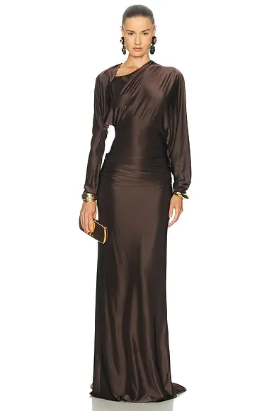 Draped Jersey Caryatid Dress