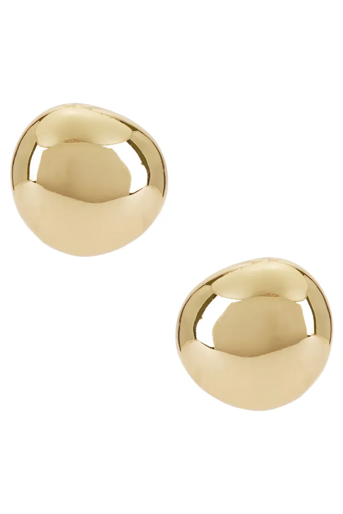 Polished Pebble Stud Earrings