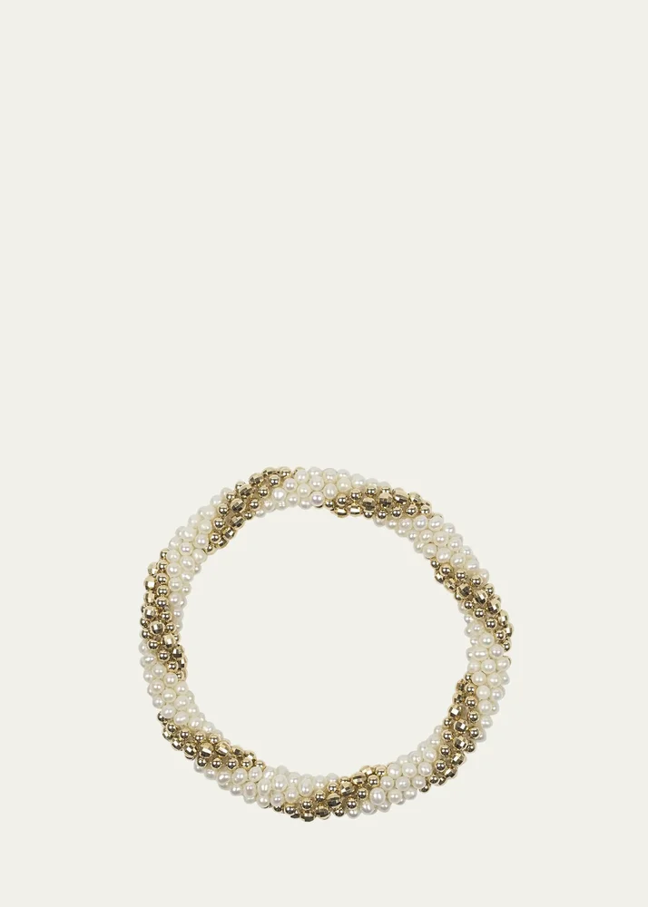 Audrey 14k Gold and Pearl Bracelet