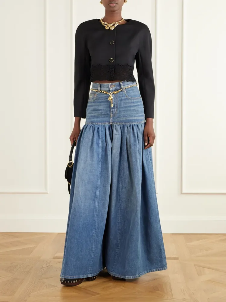 High-rise wide-leg jeans