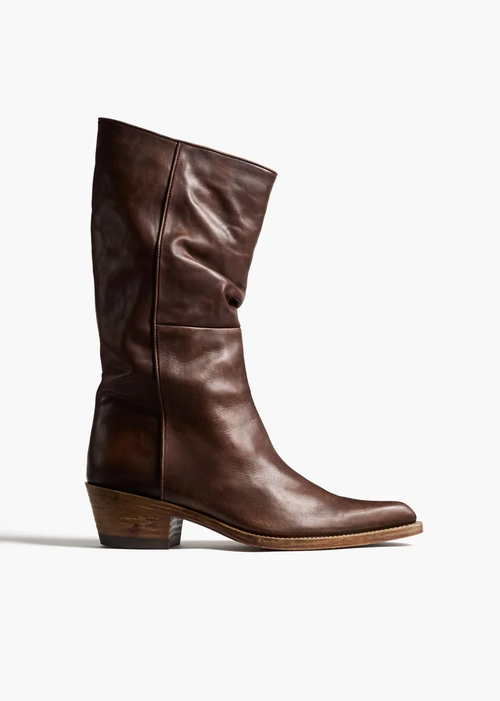 Clive Boot in Dark Brown Leather