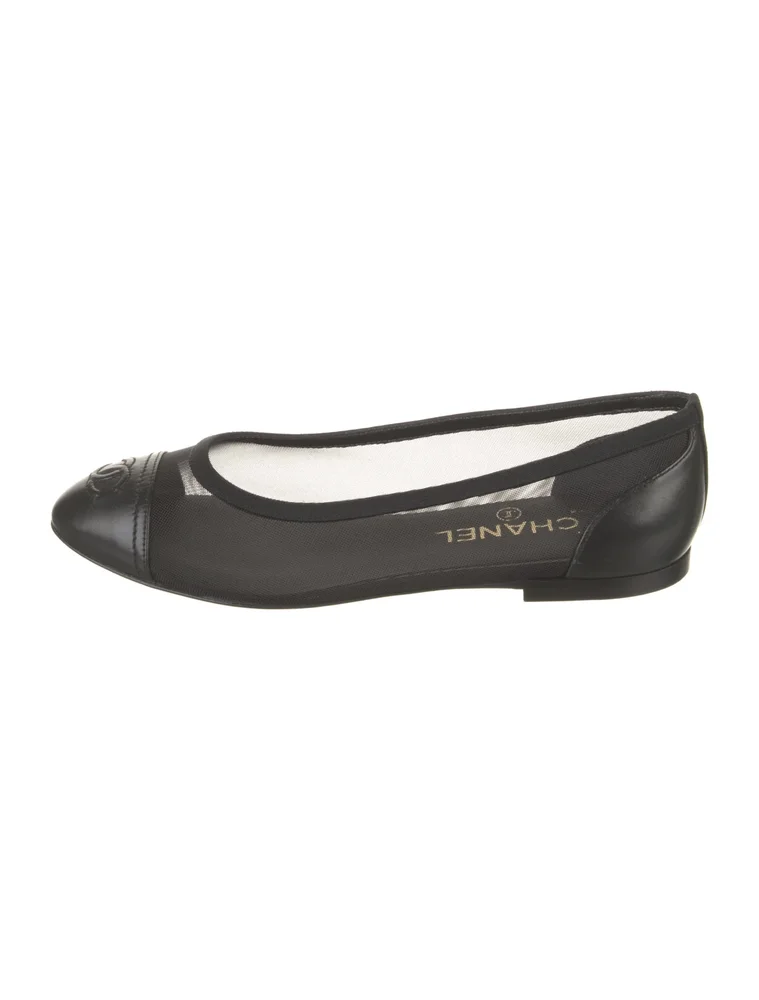2018 Interlocking CC Logo Ballet Flats