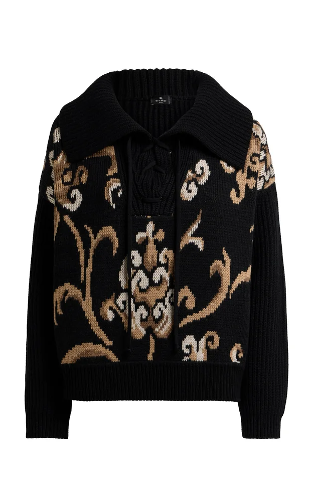 Patterned Wool Sweater