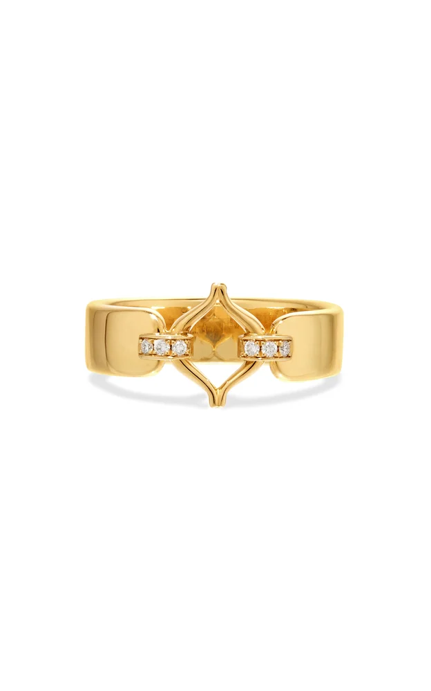 Eboris Corset Paved Ring