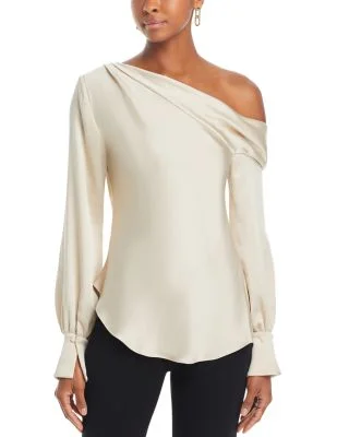 SIMKHAIAlice Draped One Shoulder Top