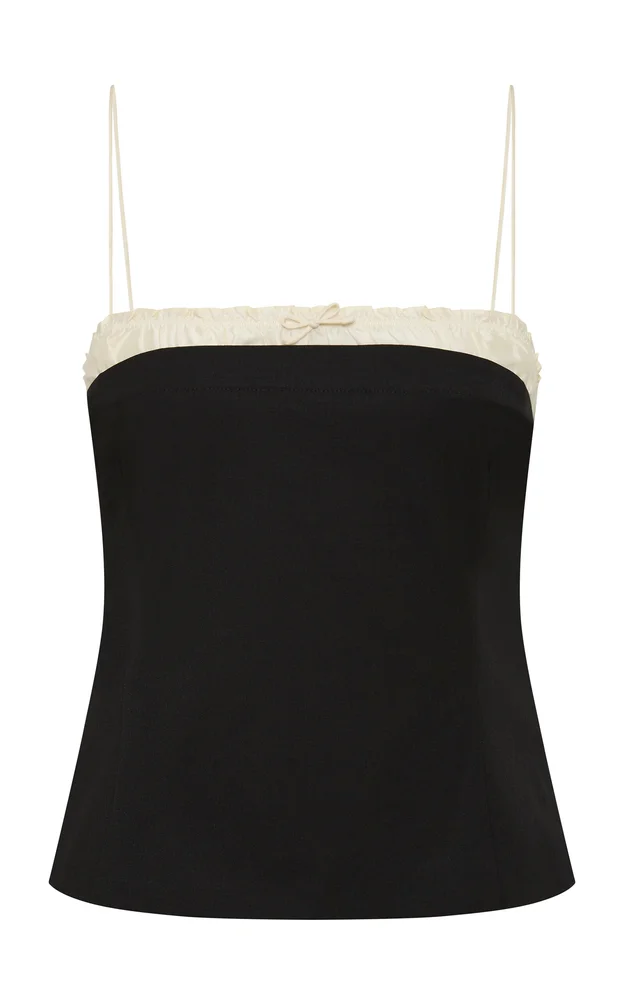 Wool-Blend Layered Bustier Cami