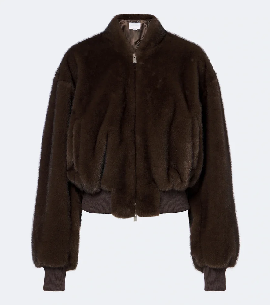 Zip-up bomber jacket