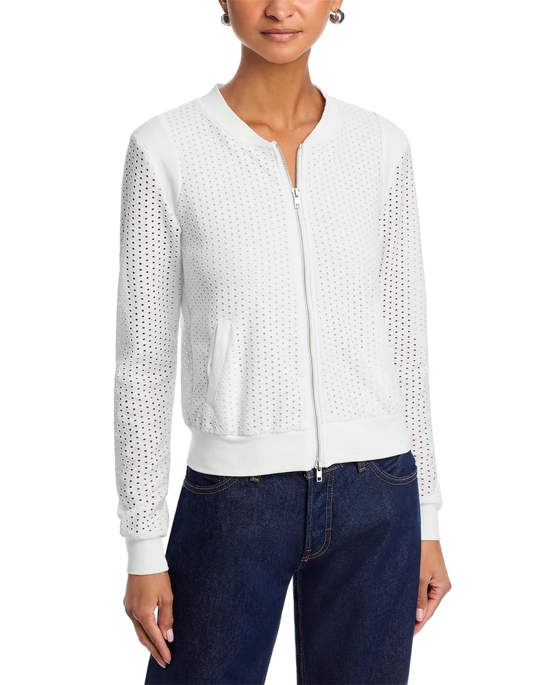 The Cutout Zip Up Sweater