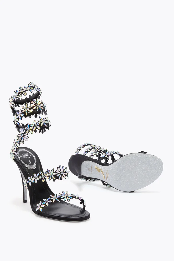 Eva Black Sandal 100