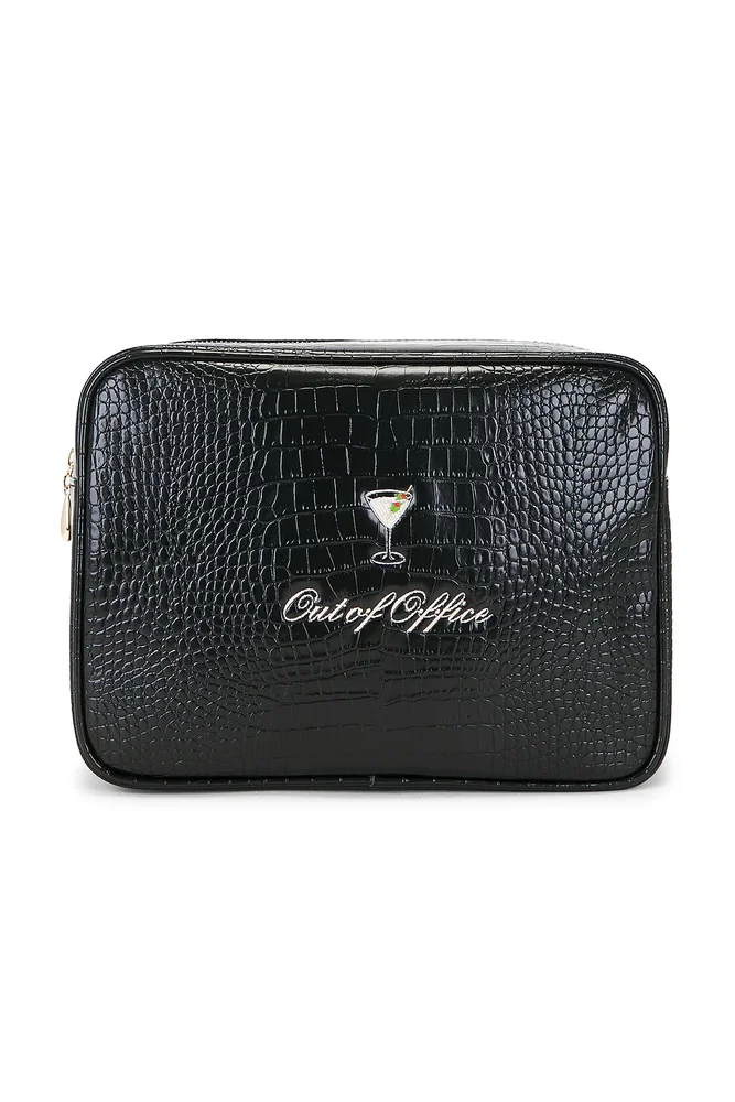 Out Of Office Martini Croc Pouch
