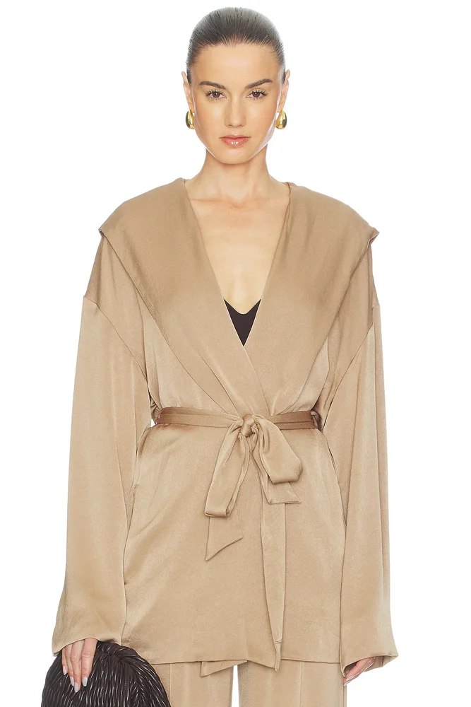 Hooded Wrap Jacket