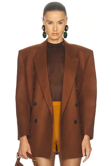 Wool Double Breasted Jacket